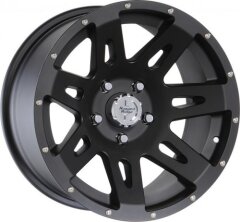 Janta Aliaj Rugged Ridge 17x9 in Satin Black Powder Coat pt. 07-19 Jeep Wrangler & Wrangler Unlimited JK / JT 5 x 5 inch (127 mm)