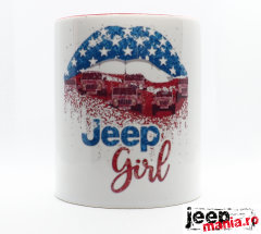 Lips Jeep Car Girl - Ceramic Coffee Mug, Tea Cup | Best Gift